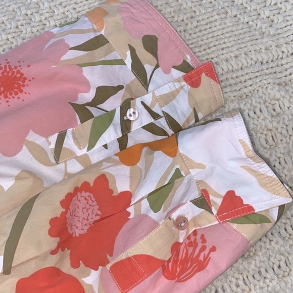 Tyler Boe floral button down top size 8 - Picture 5 of 10